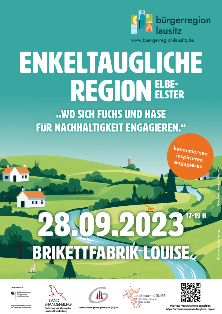 Plakat Enkeltaugliche Region Elbe-Elster, 28.09.2023