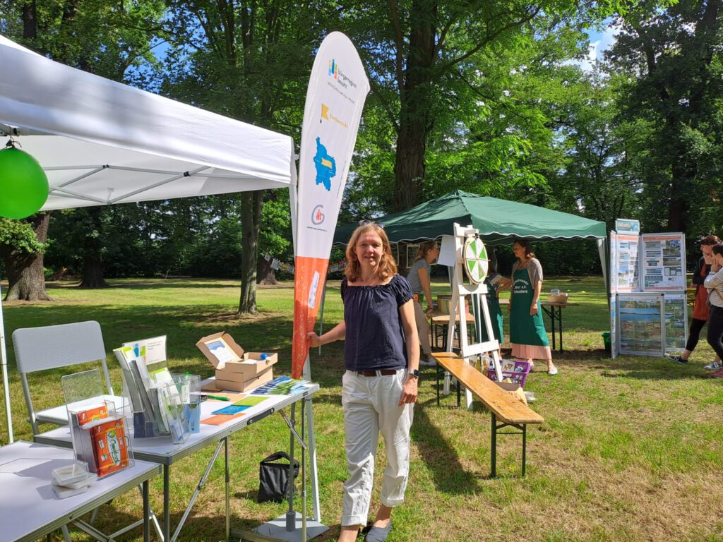 Wilena Familienpicknick Falkenberg-Elster 2024 Stand Bürgerregion Lausitz